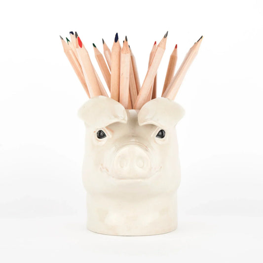 Quail Ceramics Pig Pencil Pot - Marcel’s Culinary Experience