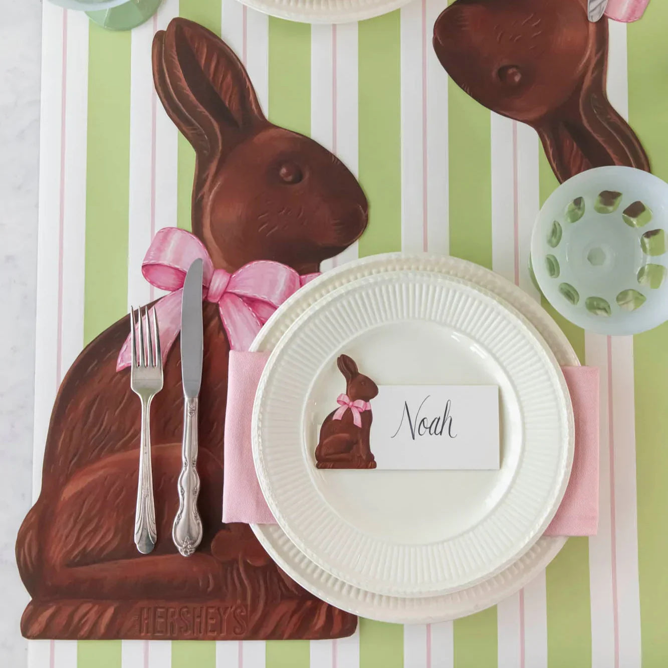 Hester & Cook Die-cut Hershey's Chocolate Bunny Placemat - Marcel’s Culinary Experience