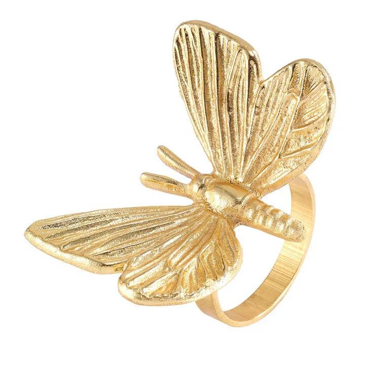 Bodrum Butterfly Napkin Ring Gold - Marcel’s Culinary Experience
