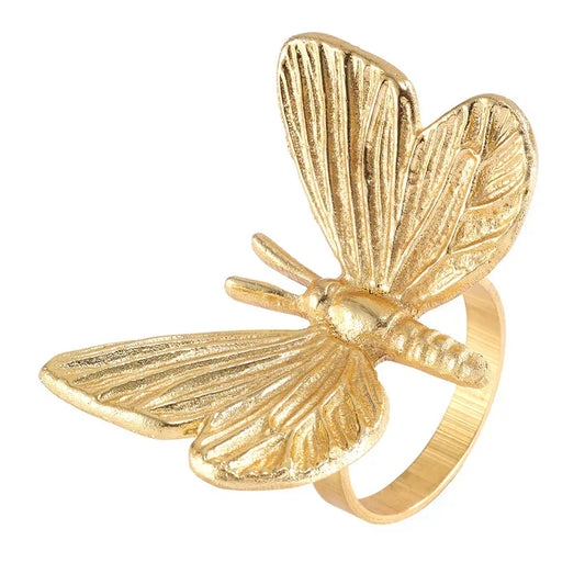 Bodrum Butterfly Napkin Ring Gold - Marcel’s Culinary Experience
