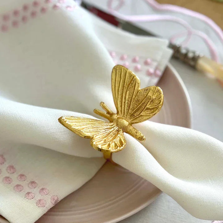 Bodrum Butterfly Napkin Ring Gold - Marcel’s Culinary Experience