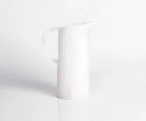 Nashi Classical Jug - White Swirl - Marcel’s Culinary Experience
