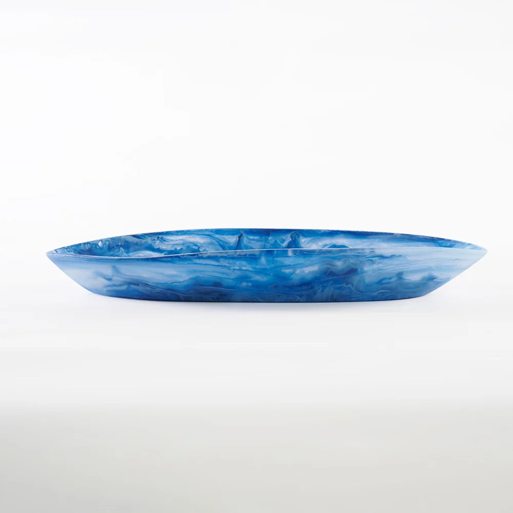 Nashi Home Small Oval Platter - Denim