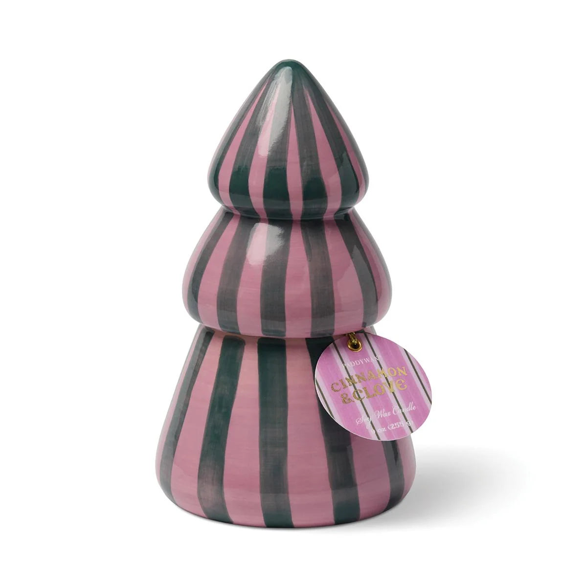 Paddywax Cabana Christmas Cinnamon & Clove Tree Candle