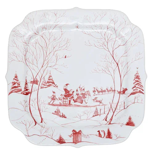 Juliska Country Estate Winter Frolic Cookie Tray - Ruby - Marcel’s Culinary Experience