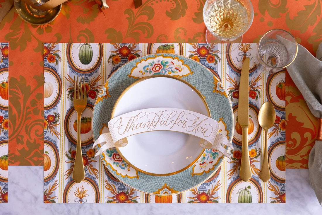 Antique Pumpkin Frame Placemat