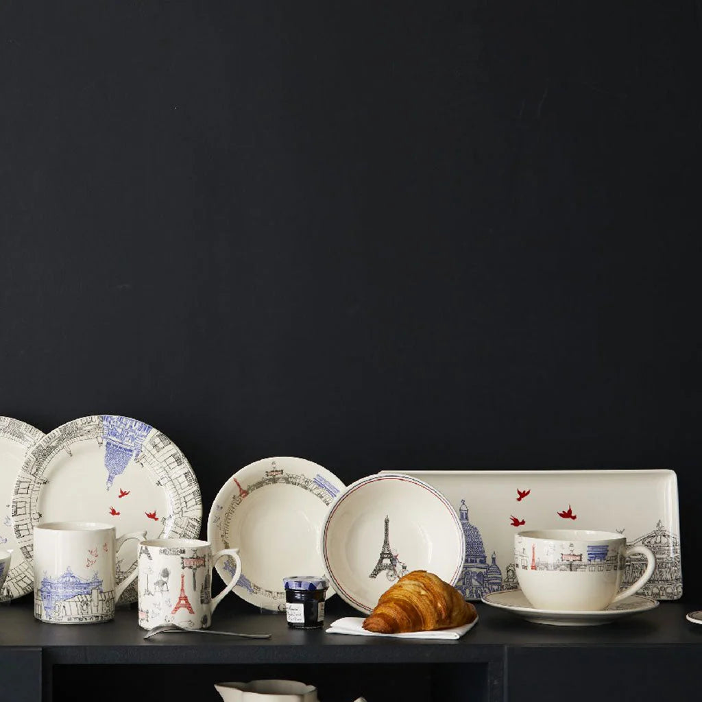 Gien Ça C'est Paris Oblong Serving Tray