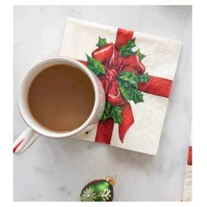 Hester & Cook Christmas Present Paper Cocktail Napkins - Marcel’s Culinary Experience