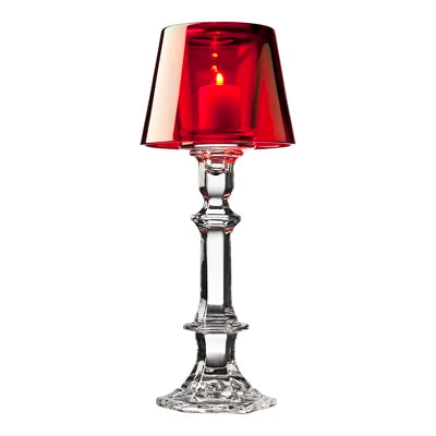 Dublin Red Shade Candle Lamp