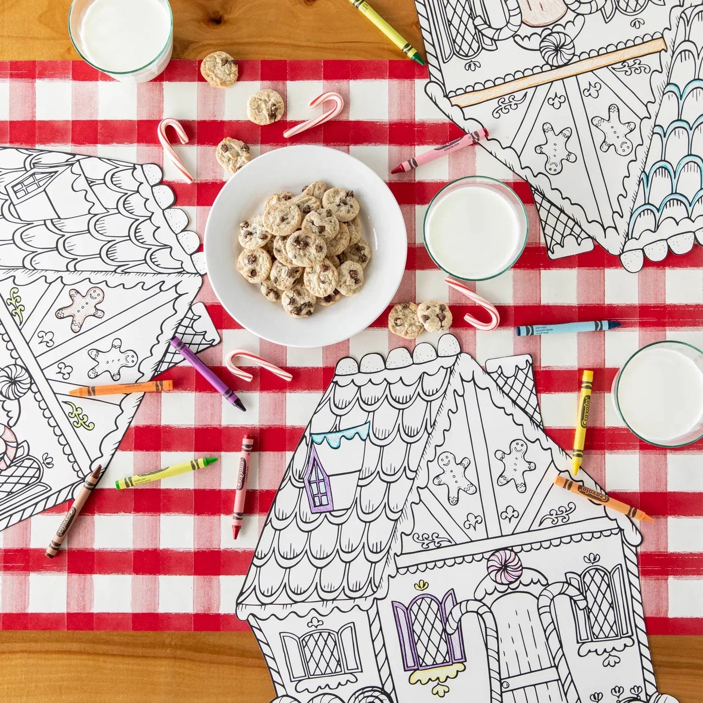 Hester & Cook Gingerbread House Color-In Placemats - Marcel’s Culinary Experience