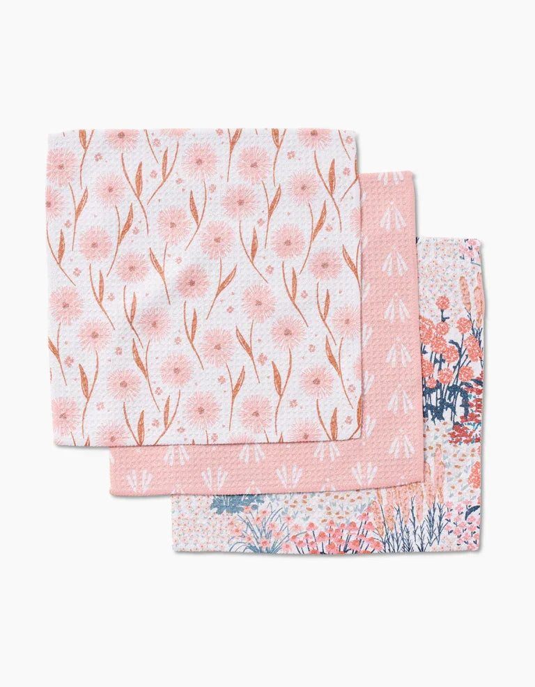 Geometry Garden Bloom Dishcloth Set Pack of 3 - Marcel’s Culinary Experience