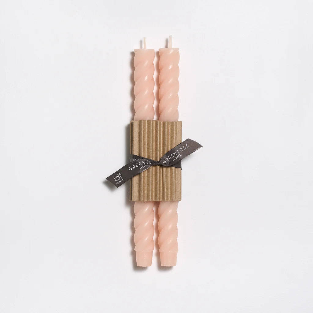 Greentree Rope Tapers Blush 10"