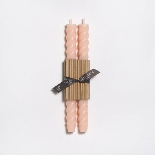 Greentree Rope Tapers Blush 10"