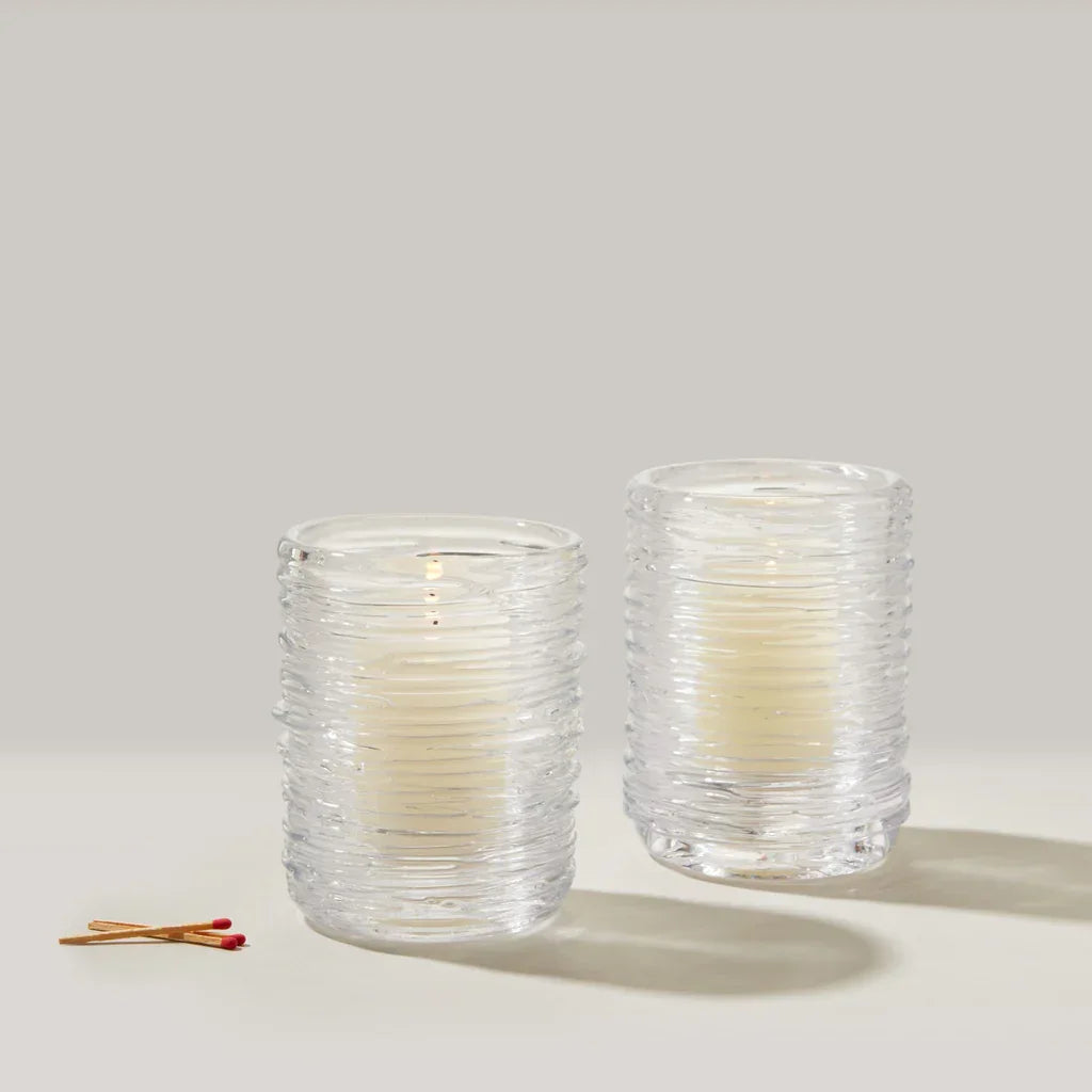 Simon Pearce Echo Lake Hurricane Set of 2, small - Marcel’s Culinary Experience