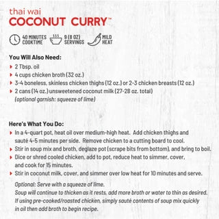 Thai Wai Coconut Curry Soup