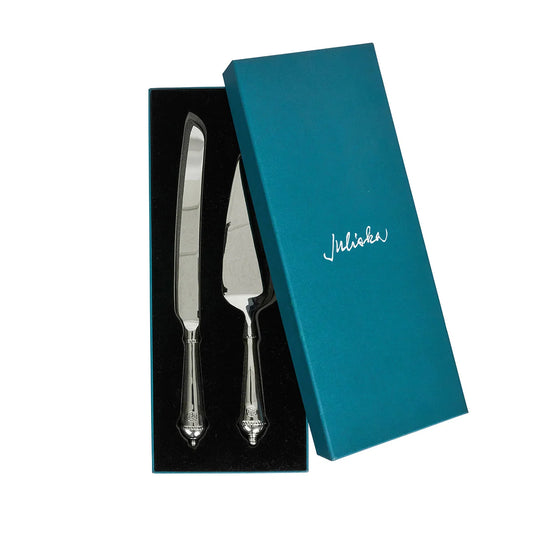 Juliska Berry & Thread Polished Cake Serving Set, 2-Piece