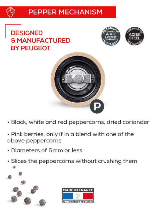 Peugeot Paris u'Select Manual Pepper Mill Natural - 7in