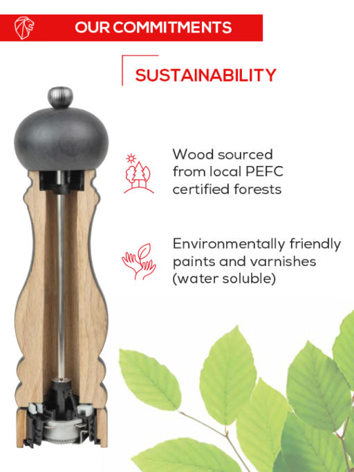 Peugeot Paris u'Select Manual Salt Mill Natural - 7in