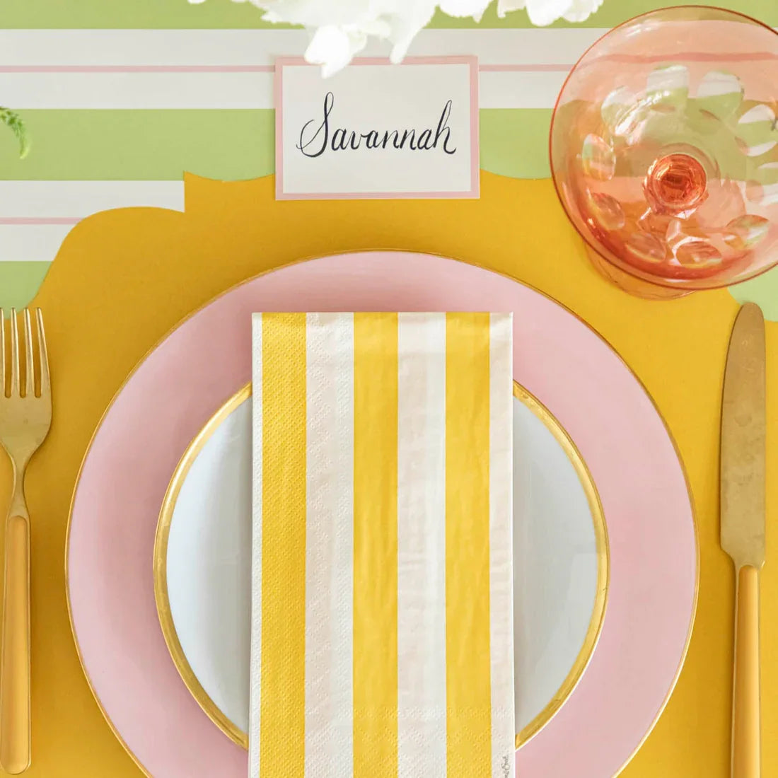 Hester & Cook Pink Frame Place Card - Marcel’s Culinary Experience