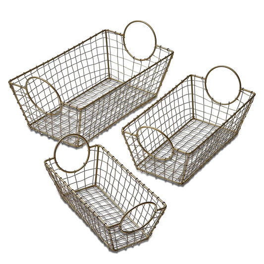 Metal Wire Basket Rectangular - Marcel’s Culinary Experience
