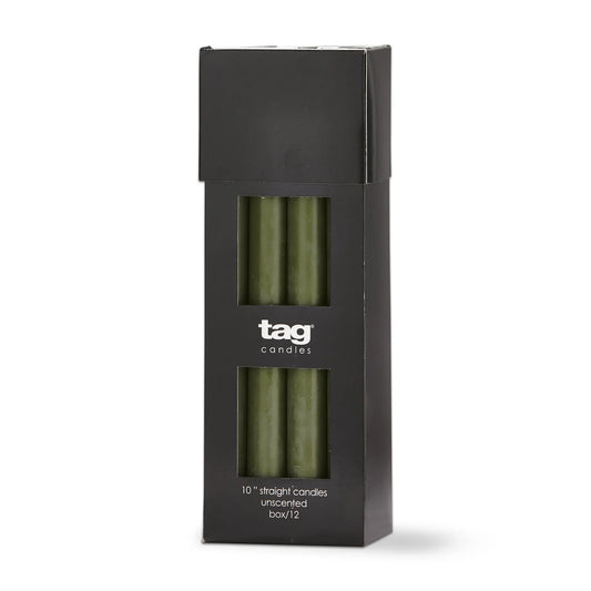 Color Studio 10" Straight Candle - Olive - Marcel’s Culinary Experience