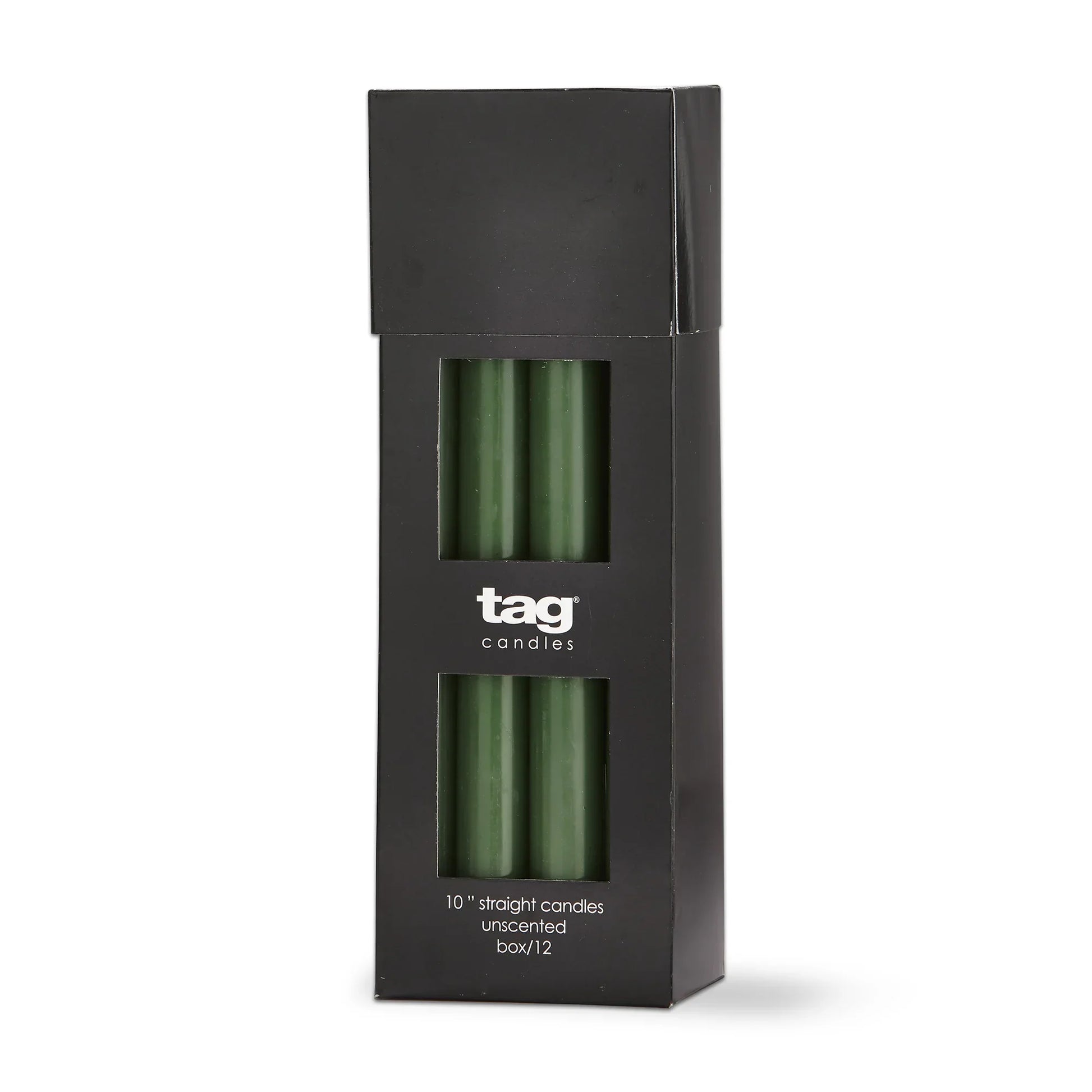 Color Studio 10" Straight Candle - Hunter Green - Marcel’s Culinary Experience
