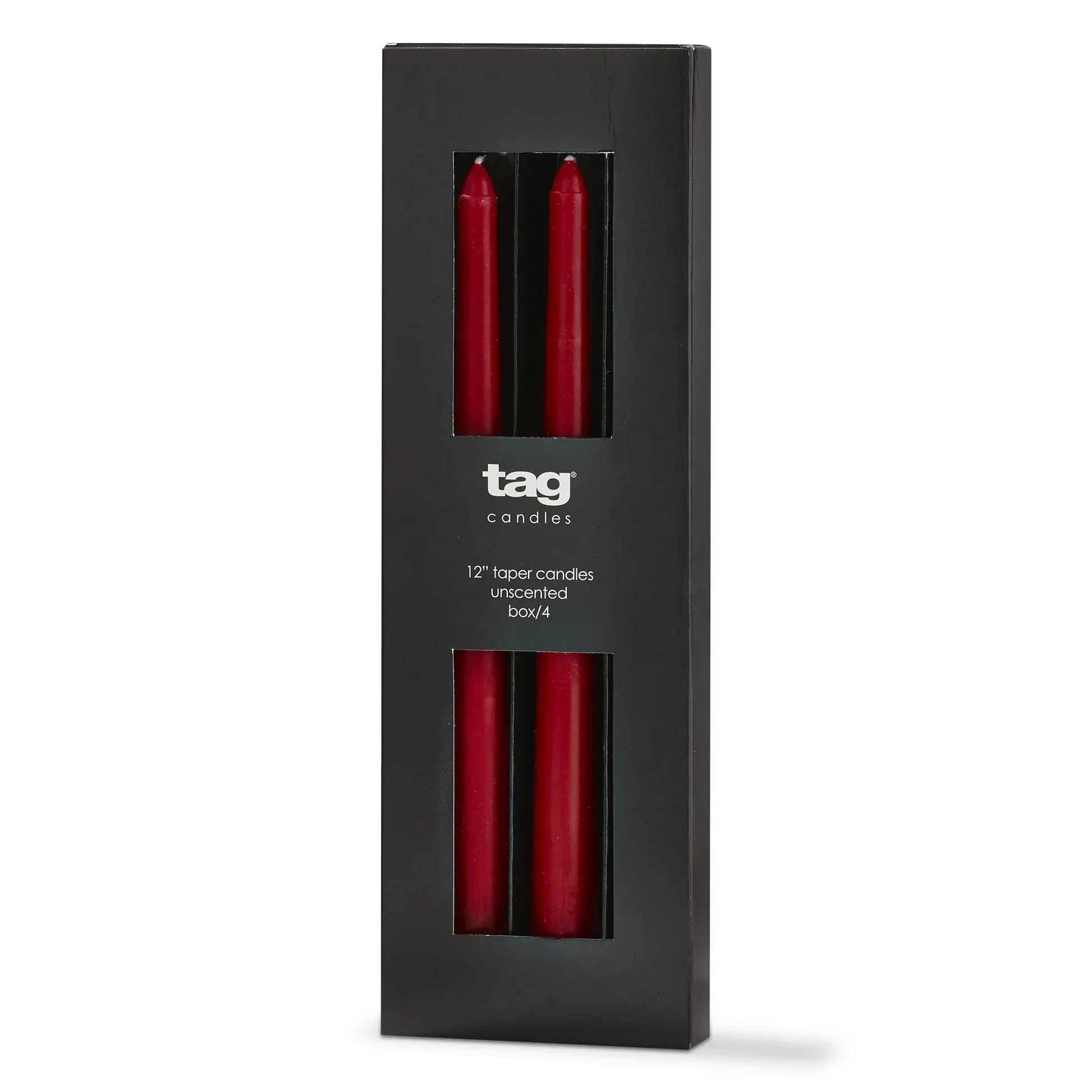 Color Studio 12" Taper Candle Set of 4 - Red - Marcel’s Culinary Experience