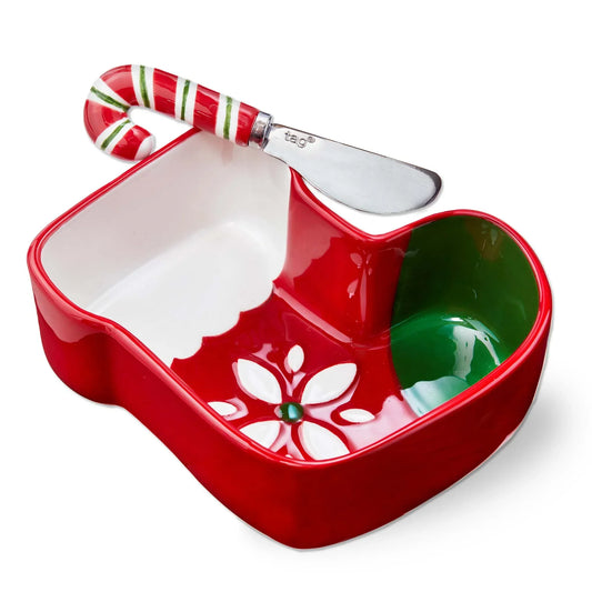 Stocking Bowl and Candy Cane Spreader - Marcel’s Culinary Experience