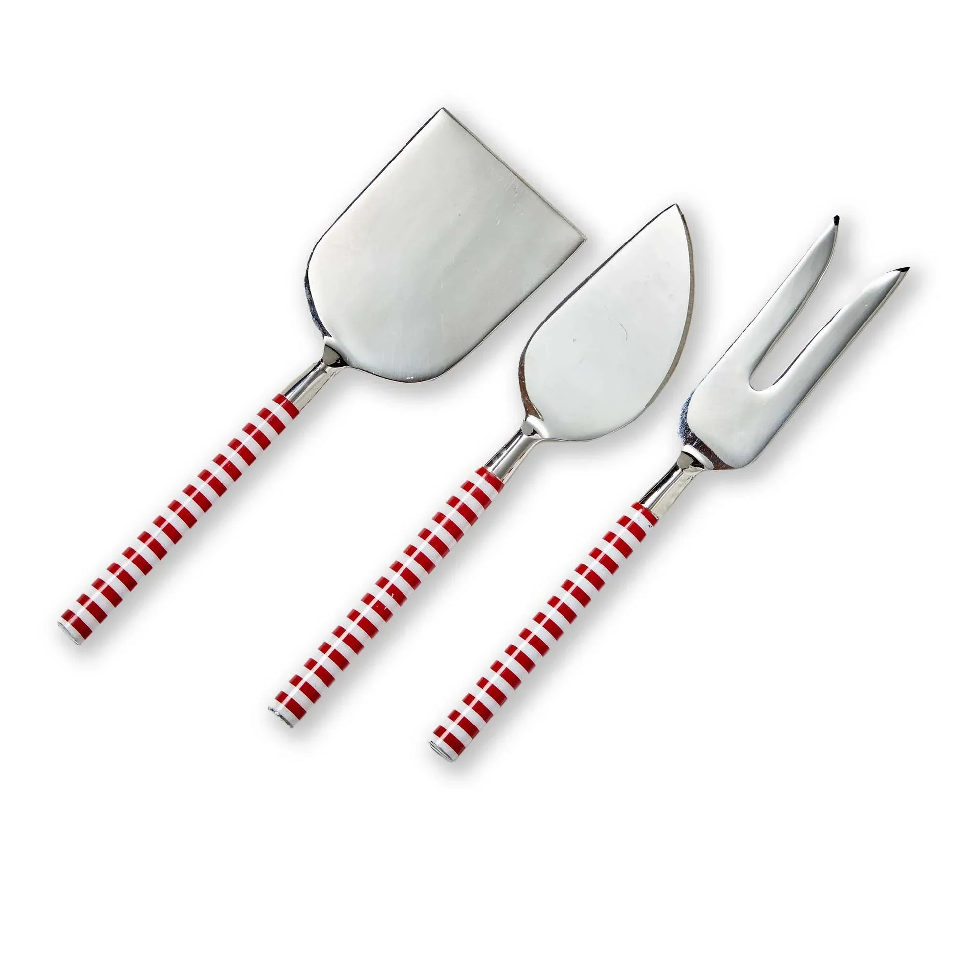Candy Cane Stripe Cheese Utensils, set of 3 - Marcel’s Culinary Experience