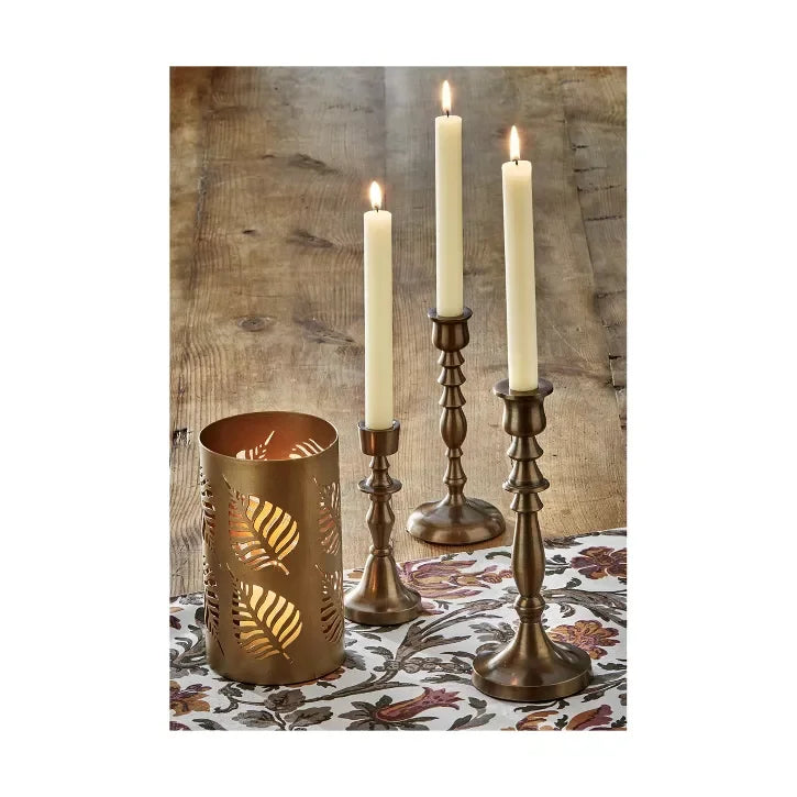 Francesca Brass Taper Holder Large - Marcel’s Culinary Experience