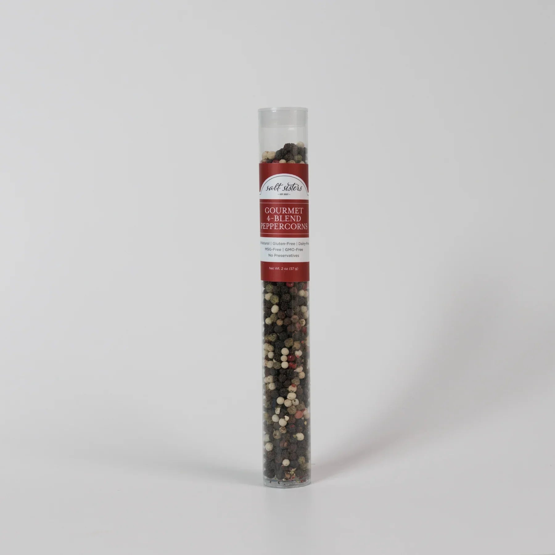 Salt Sisters 4 Blend Peppercorn Tube 2 oz - Marcel’s Culinary Experience