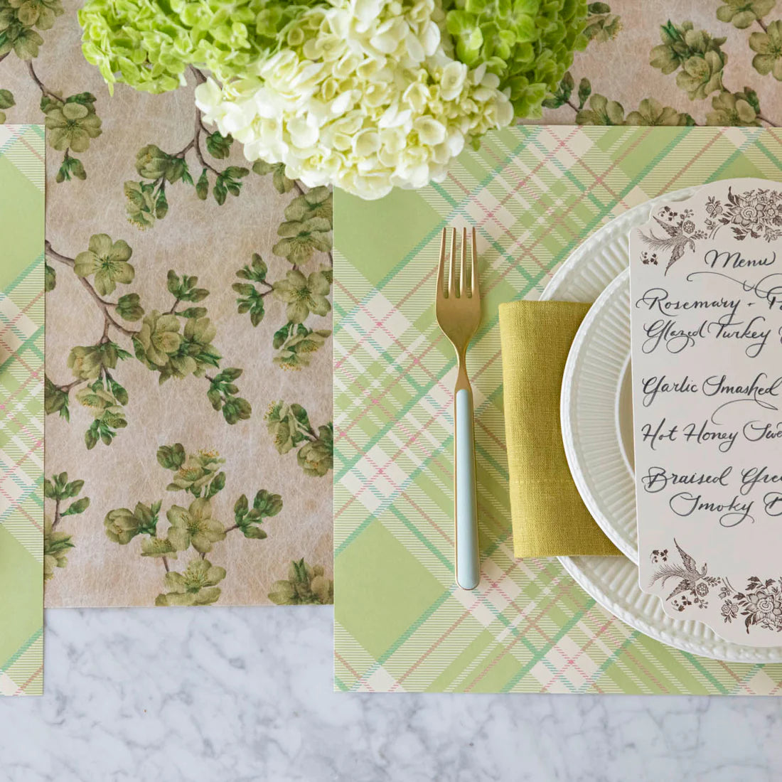 Hester & Cook Green Cherry Blossom Runner - 30' x 18'