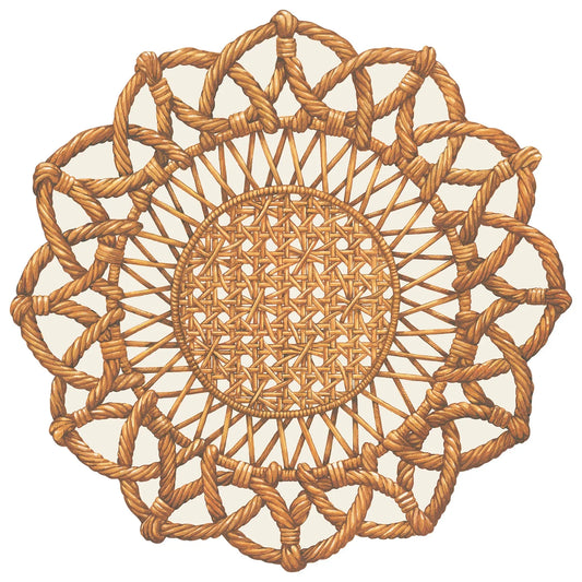 Hester & Cook Die-cut Rattan Weave Placemat - Marcel’s Culinary Experience