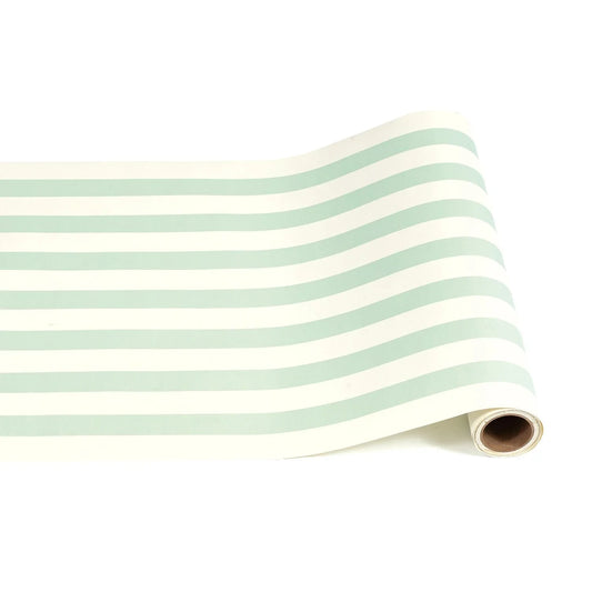 Hester & Cook Seafoam Classic Stripe Runner - Marcel’s Culinary Experience