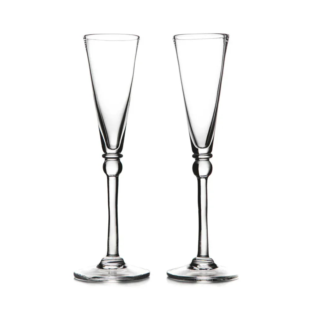 Simon Pearce Hartland Champagne Flute, set of 2 - Marcel’s Culinary Experience