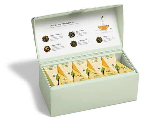 Tea Forté Green Tea Assortment Gift Box, 20 Infusers
