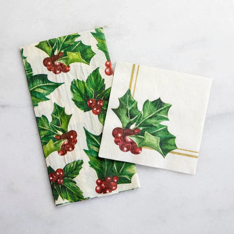 Hester & Cook Holly Guest Napkin - Marcel’s Culinary Experience