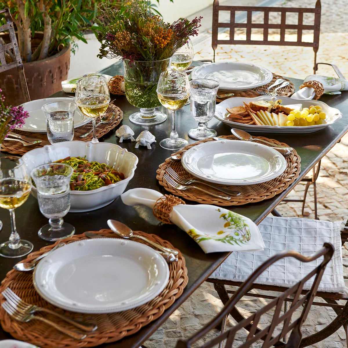 Juliska Berry & Thread Dinner Plate - Whitewash - Marcel’s Culinary Experience