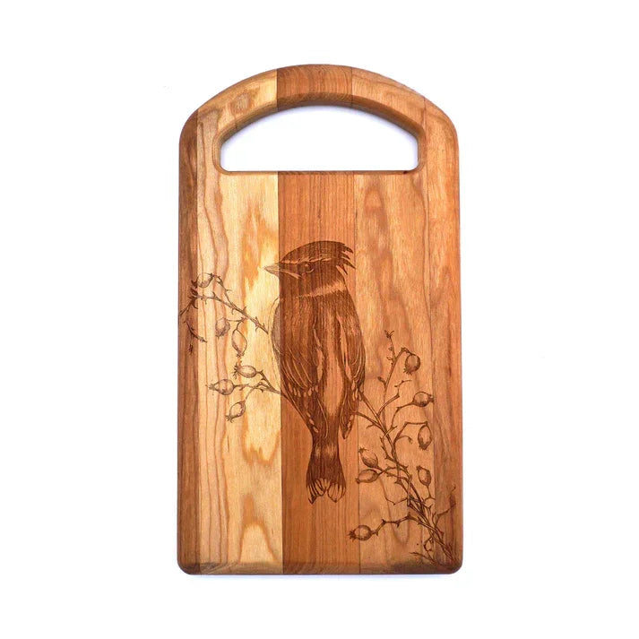JK Adams Laura Zindel Cherry Small Serving Board with Oval Handle - Marcel’s Culinary Experience
