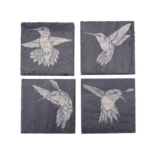 JK Adams Laura Zindel Slate Coasters - Hummingbirds - Marcel’s Culinary Experience