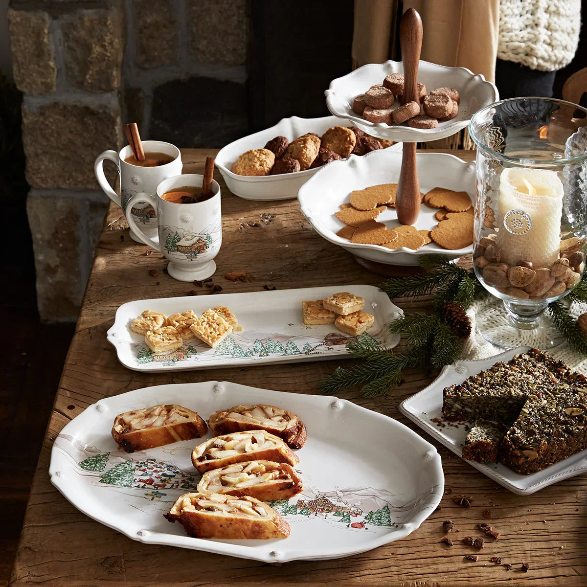 Juliska Berry & Thread North Pole 17" Platter - Marcel’s Culinary Experience