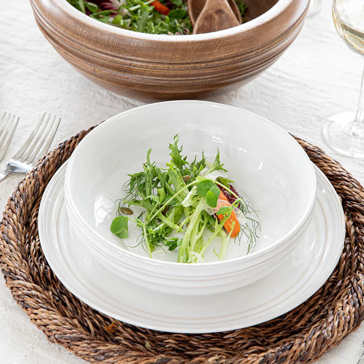 Juliska Bilbao Dinner Plate - Whitewash