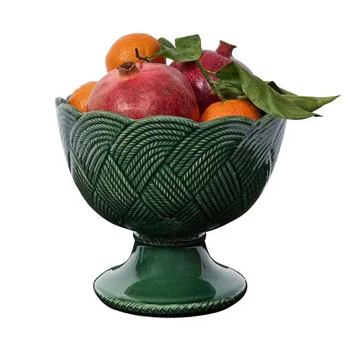 Juliska Le Panier Mystic Knot Footed Bowl - Basil - Marcel’s Culinary Experience