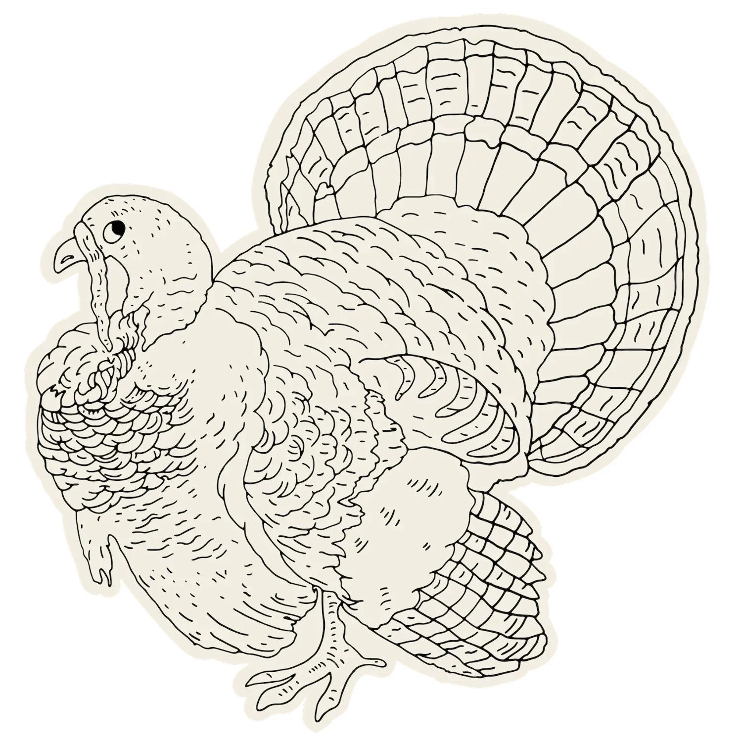Hester & Cook Die-cut Coloring Turkey Placemat - Marcel’s Culinary Experience