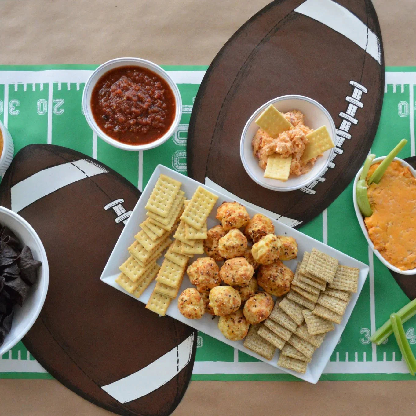 Hester and Cook Die-cut Football Placemat - Marcel’s Culinary Experience