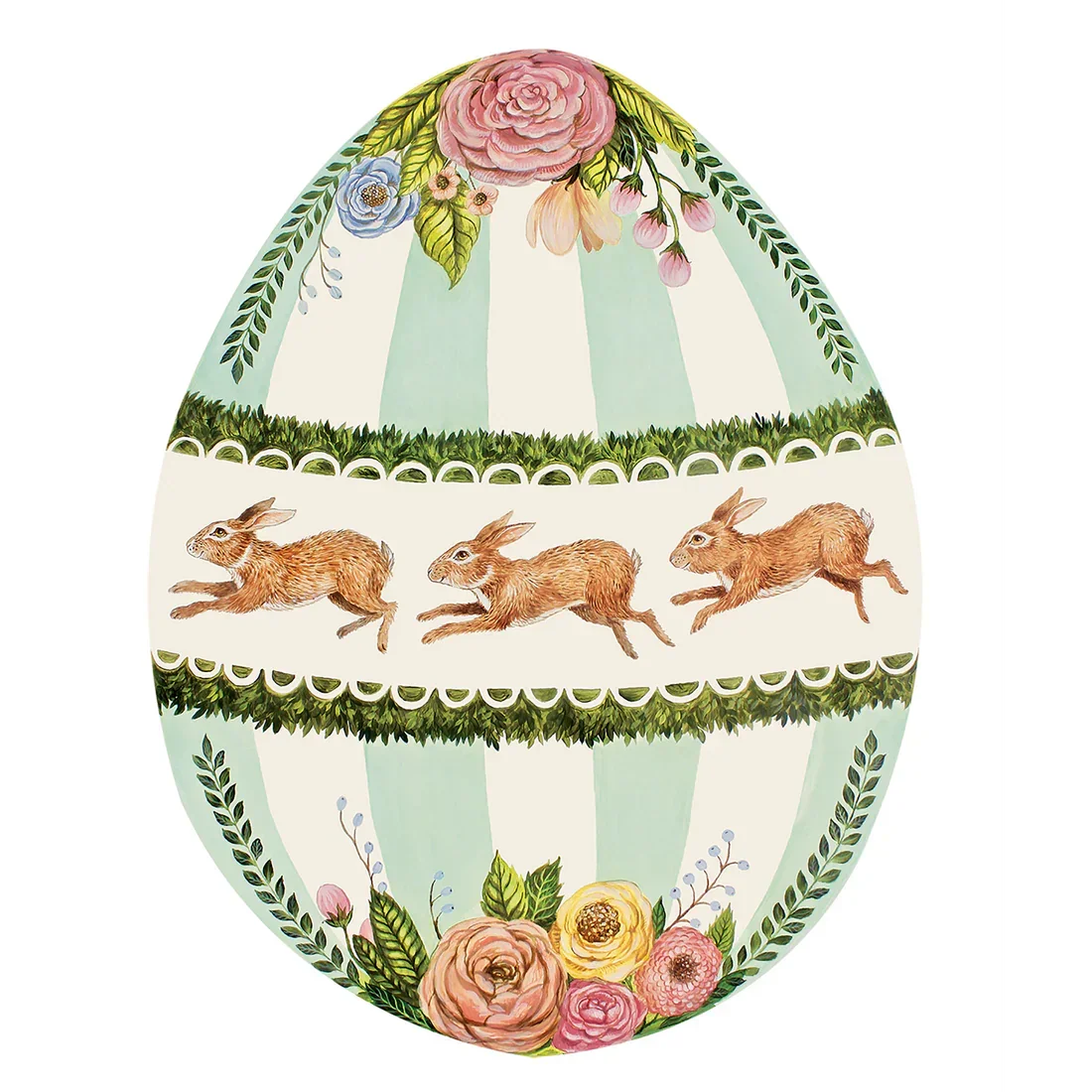 Hester & Cook Die Cut Boxwood Bunny Egg Placemat