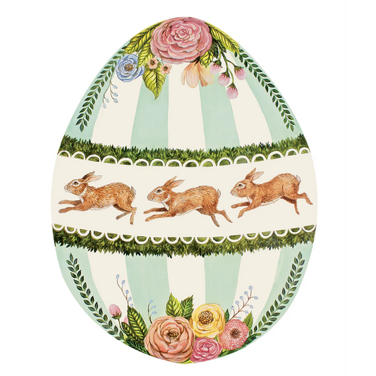 Hester and Cook Die Cut Boxwood Bunny Egg Placemat