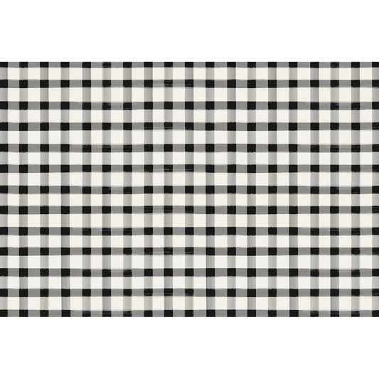 Hester & Cook Black Painted Check Placemat - Marcel’s Culinary Experience