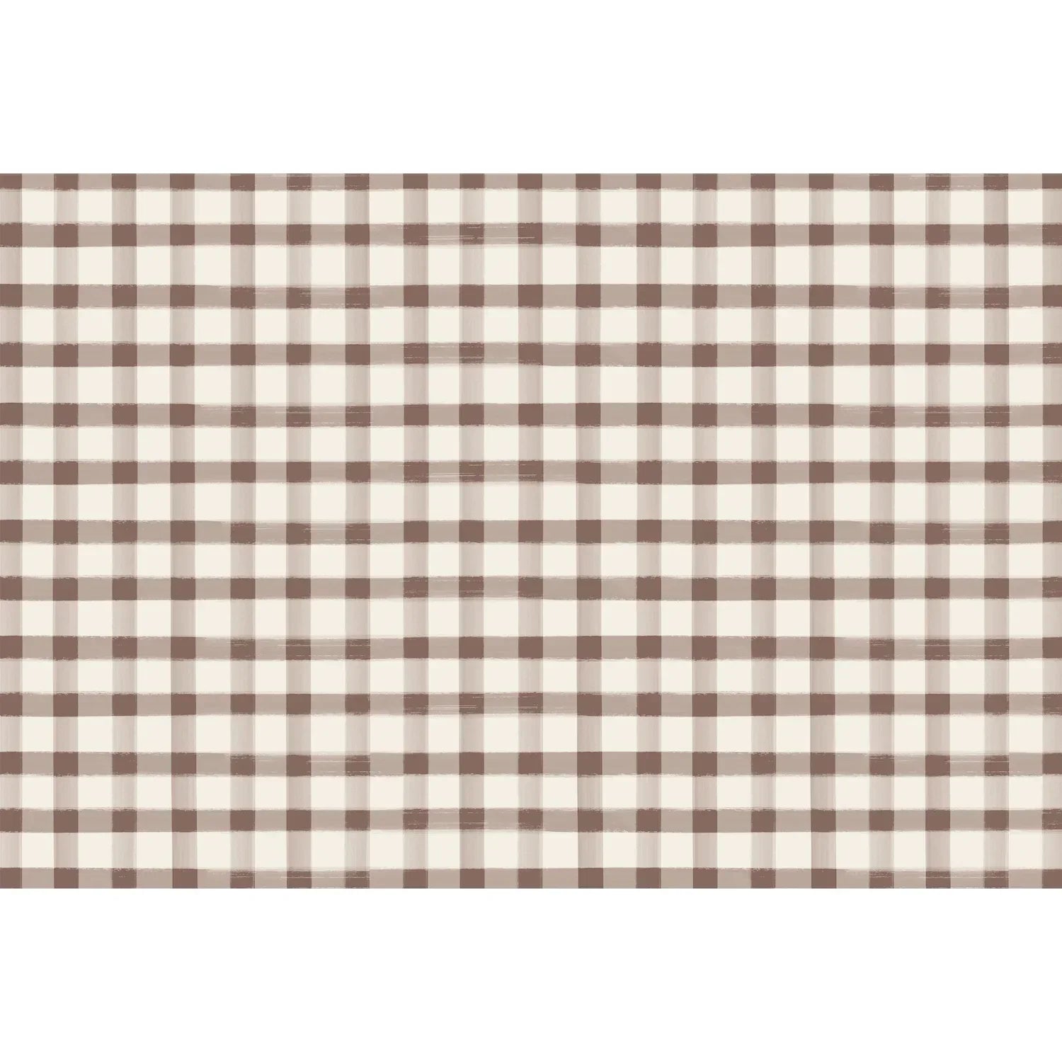 Hester & Cook Brown Painted Check Placemat - Marcel’s Culinary Experience