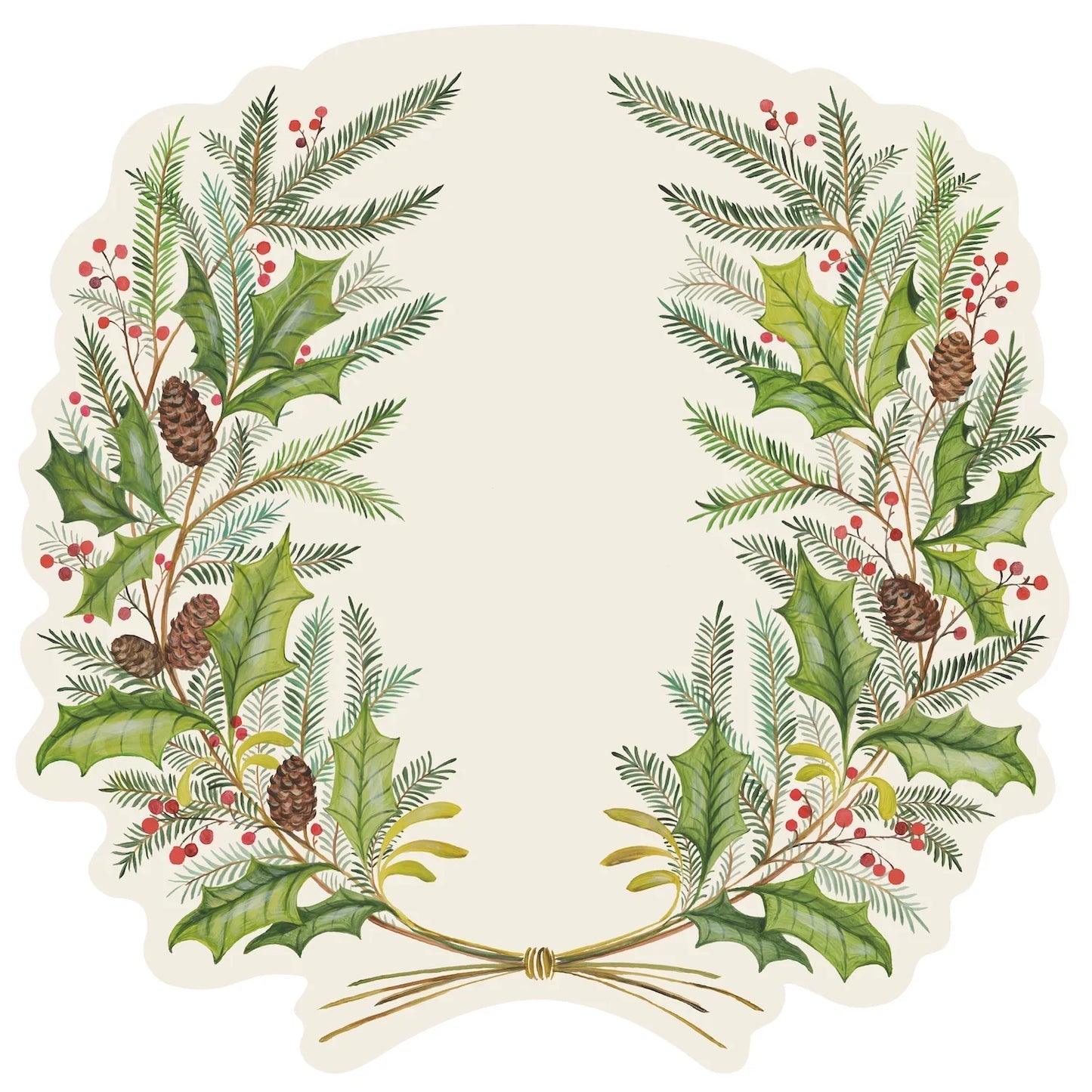 Hester & Cook Die-cut Christmas Sprigs Placemat - Marcel’s Culinary Experience